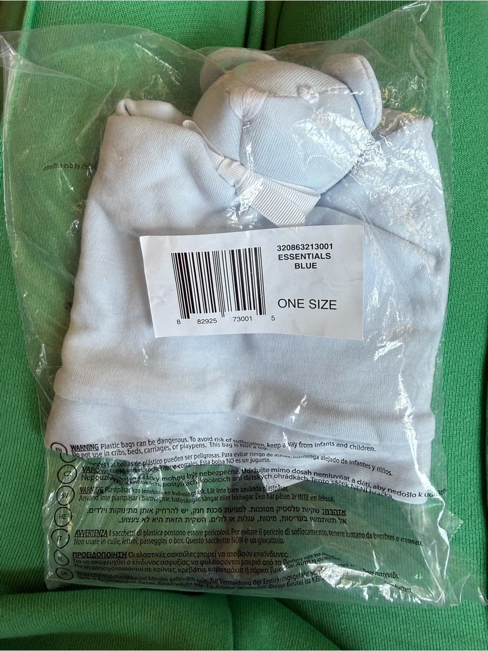 Ralph Lauren Baby Organic Cotton Bear Lovey Blanket